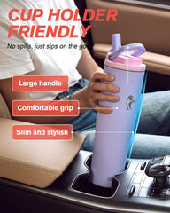 40 Oz Flip Straw Tumbler