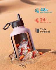 1 2 gallon stainless steel water jug