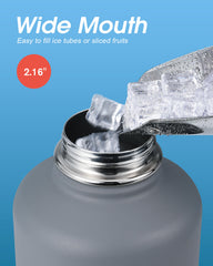 half gallon jug with straw