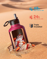 Coolflask 64 oz Water Bottle