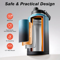 Insulated 256oz/2 Gallon Jug with Spout Lid