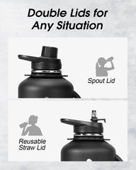 64 oz Compact Handled Water Bottle