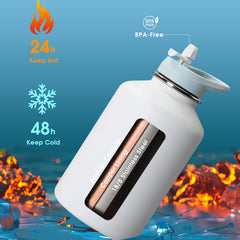 insulated water bottle with handle