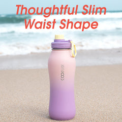 Stainless Steel Water Bottle with Straw and Strap | 32oz