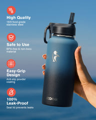 Coolflask 32 oz Water Bottle