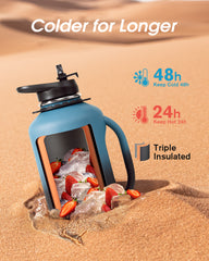 64 oz Compact Water Bottle with Handle