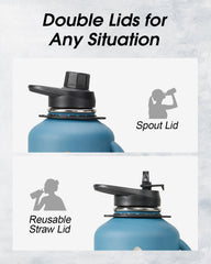 64 oz Compact Water Bottle with Handle