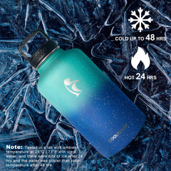 64 oz water bottle with measurements