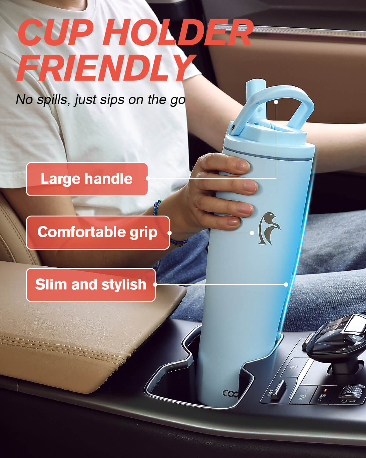 40 Oz Flip Straw Tumbler