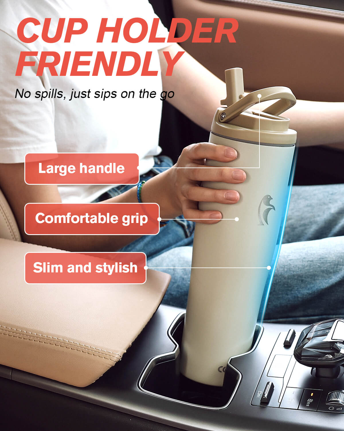 40 oz Flip Straw Tumbler