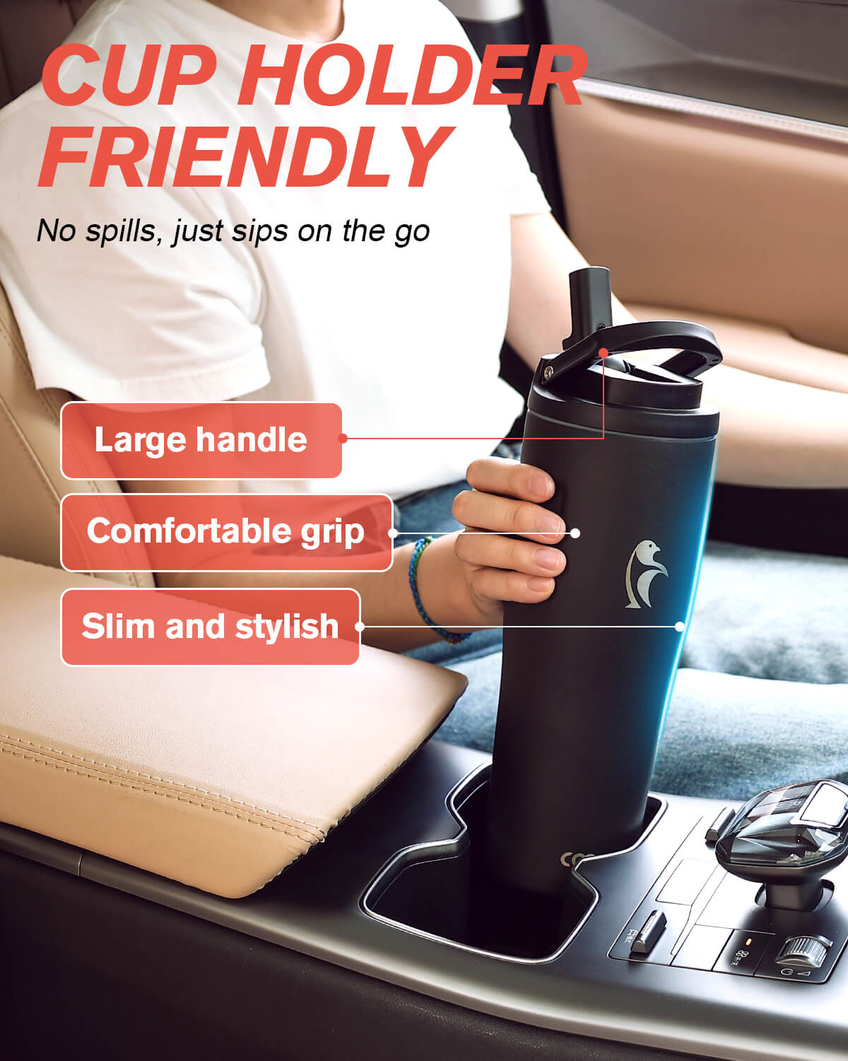 32 oz Flip Straw Tumbler