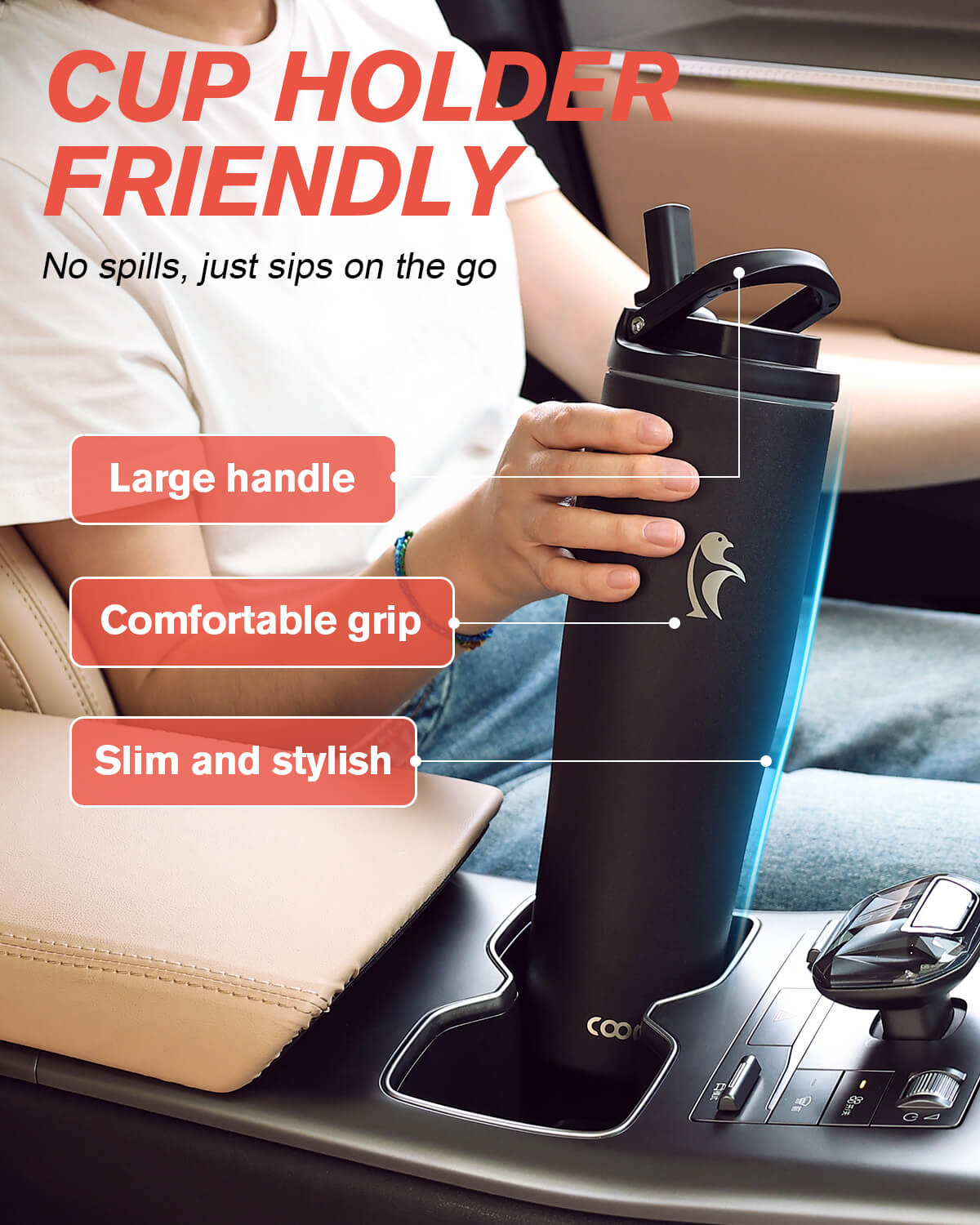 40 oz Flip Straw Tumbler