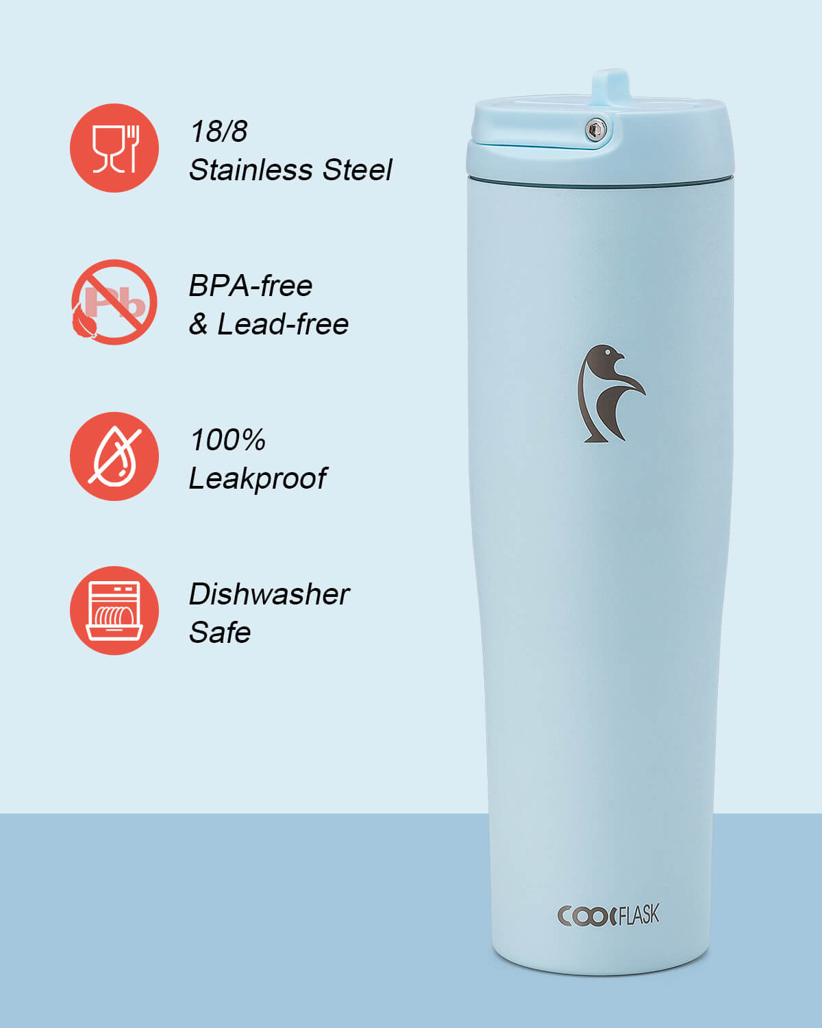 40 Oz Flip Straw Tumbler