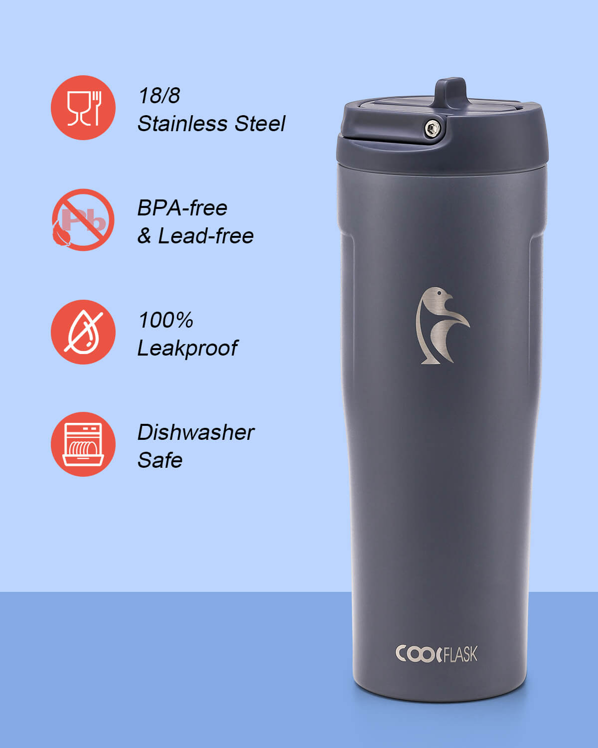 32 oz Flip Straw Tumbler