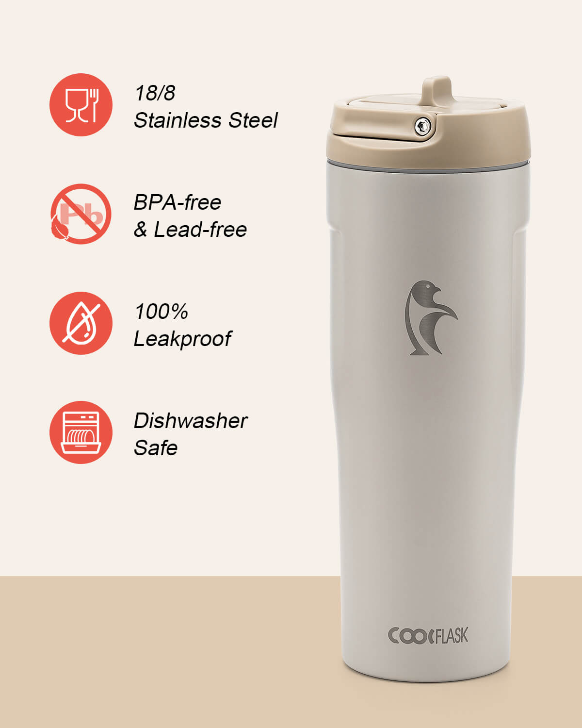 32 oz Flip Straw Tumbler