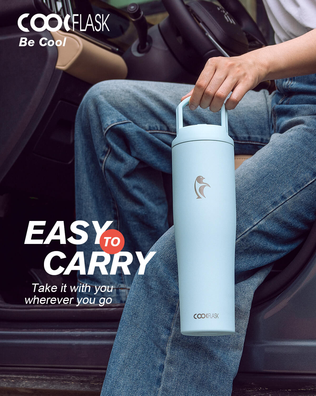 40 Oz Flip Straw Tumbler