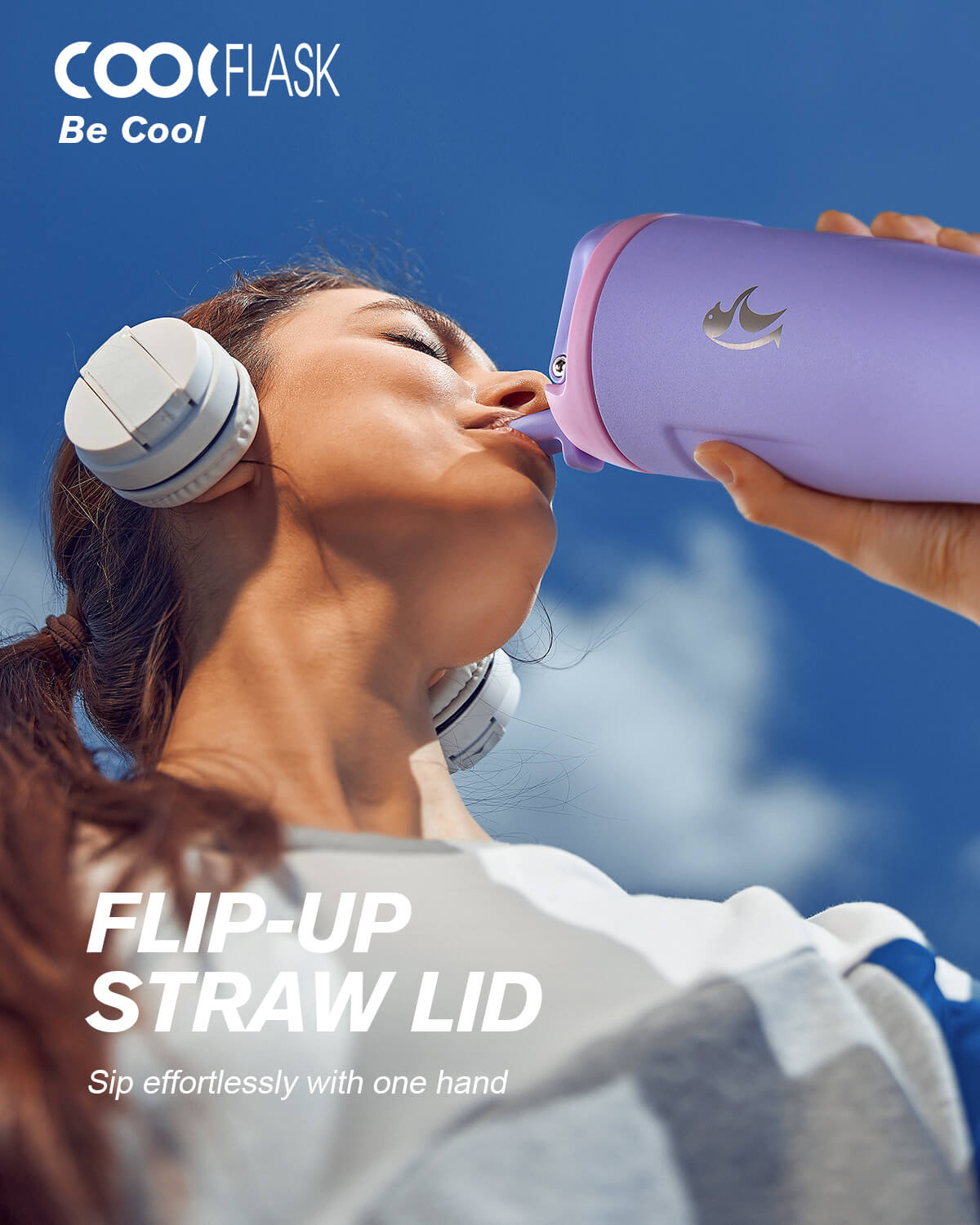 32 oz Flip Straw Tumbler