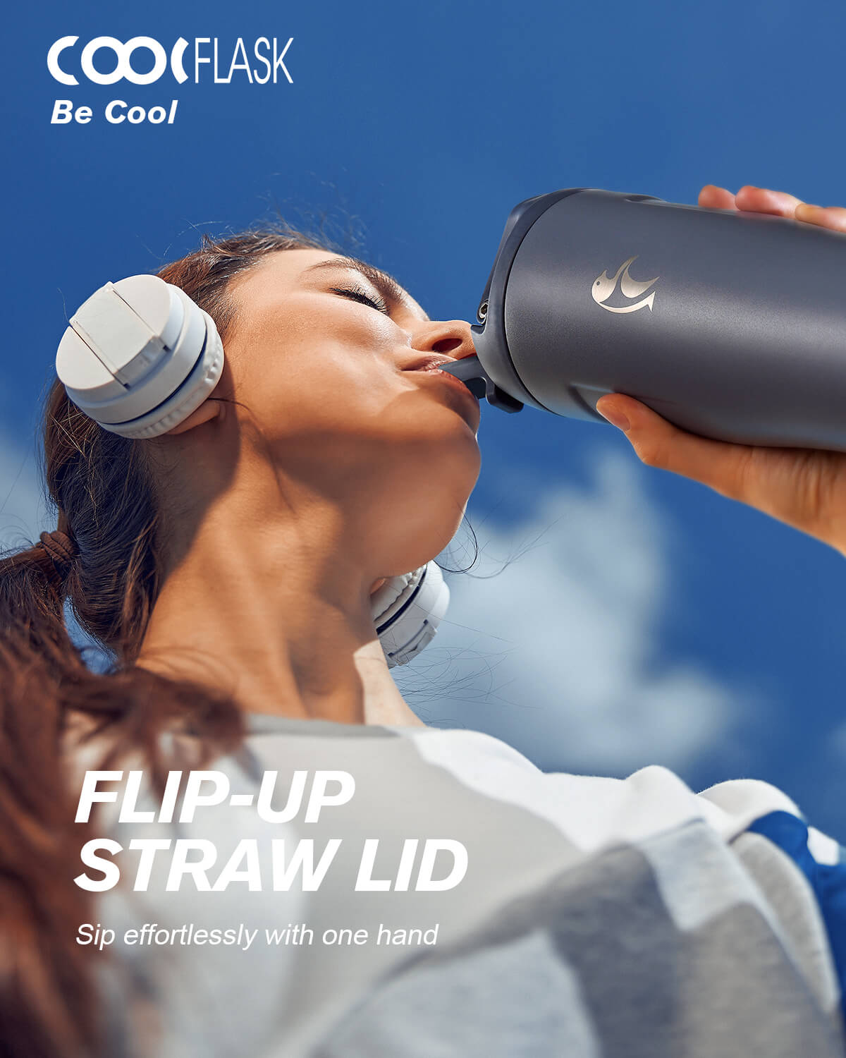 32 oz Flip Straw Tumbler