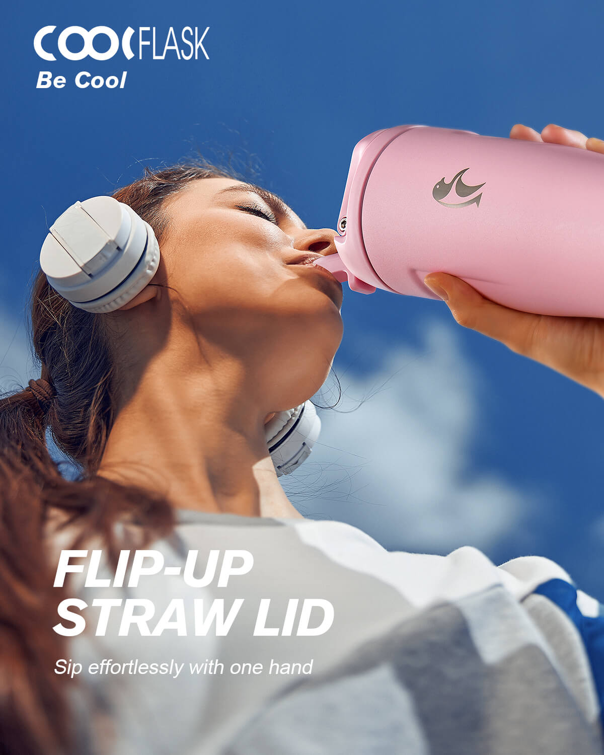 32 oz Flip Straw Tumbler