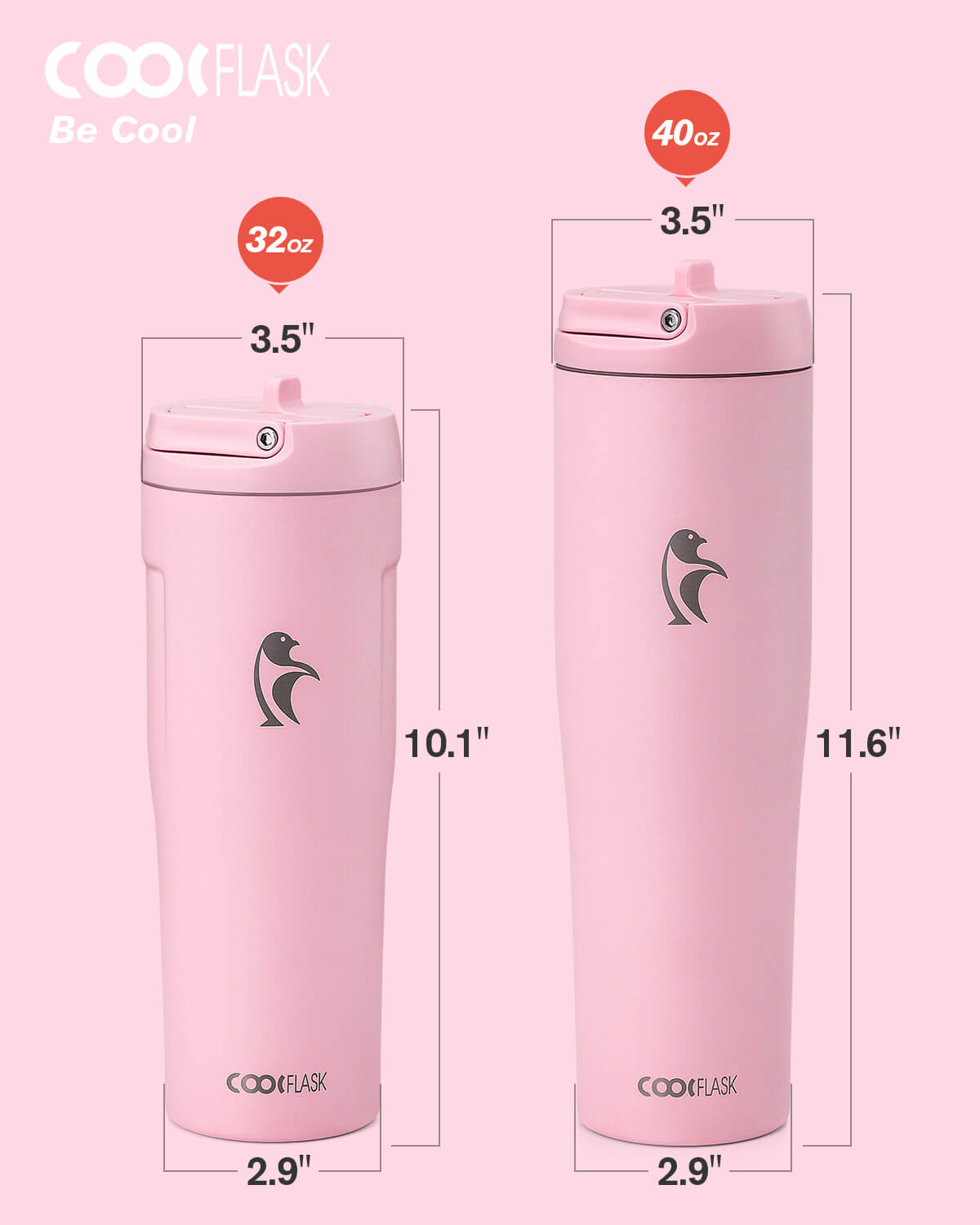 32 oz Flip Straw Tumbler