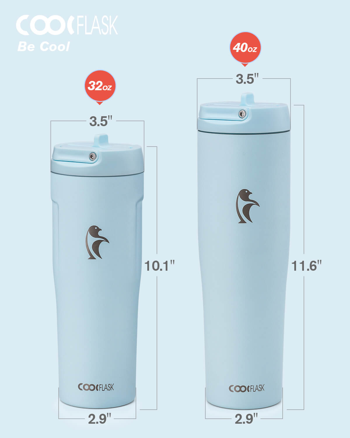 40 Oz Flip Straw Tumbler