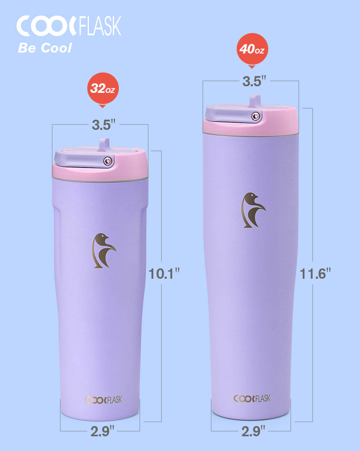 40 Oz Flip Straw Tumbler