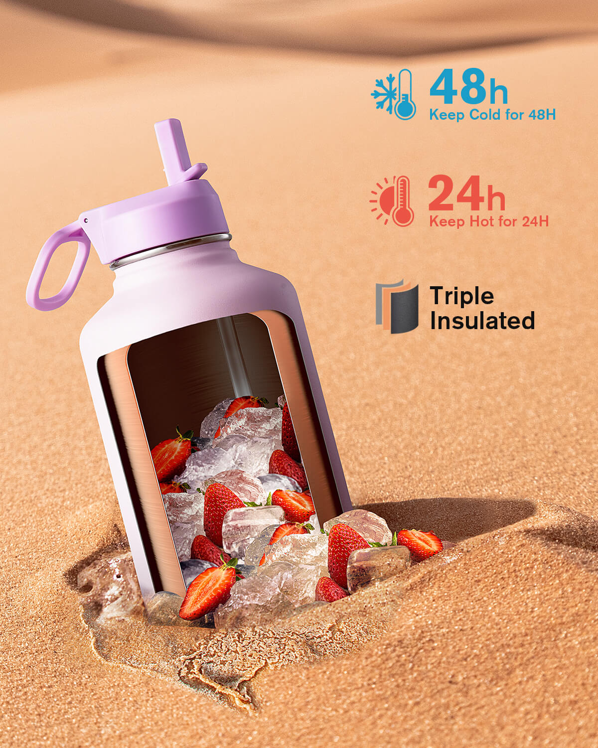 Classic 64 Oz Water Bottle