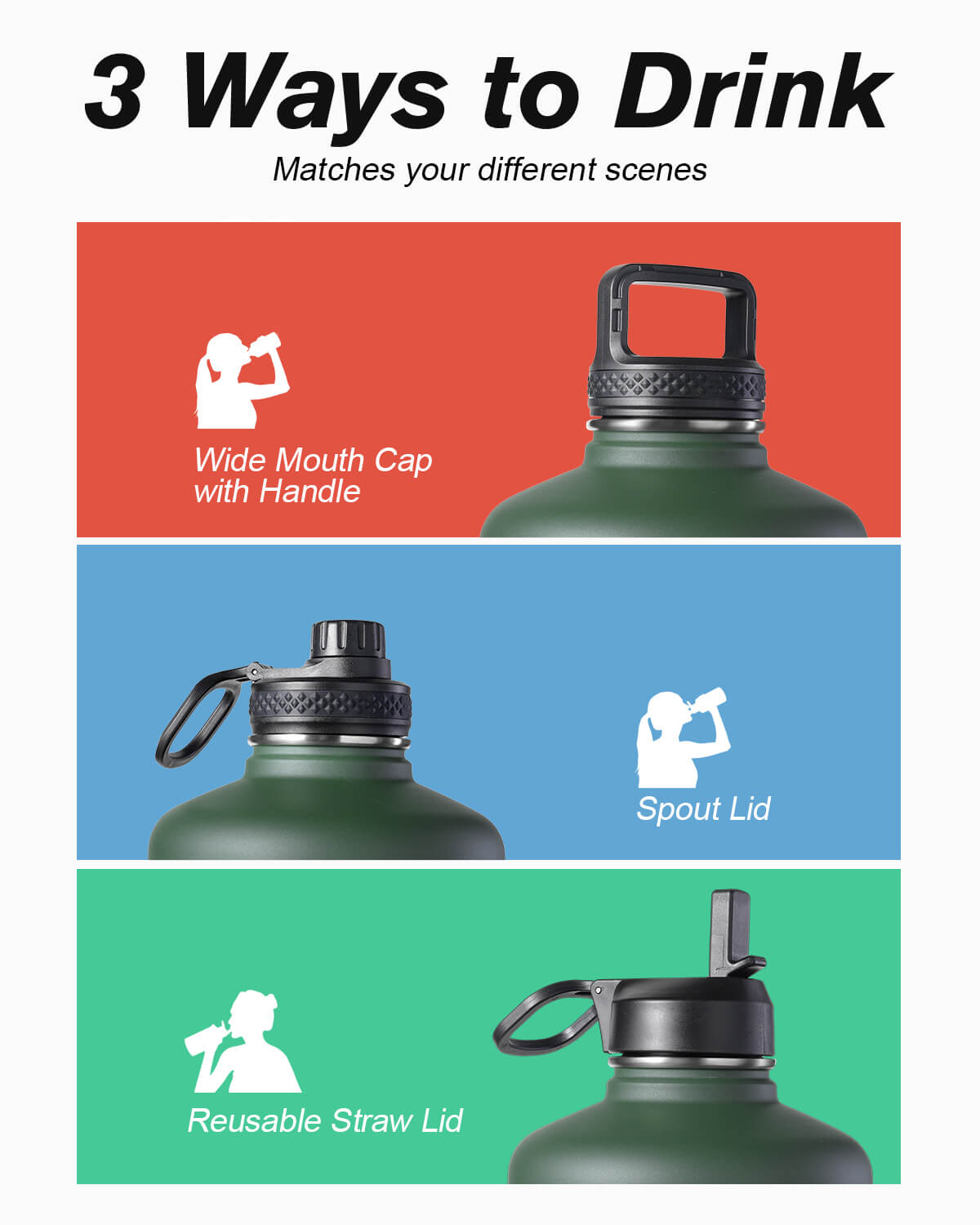 Classic 64 Oz Water Bottle