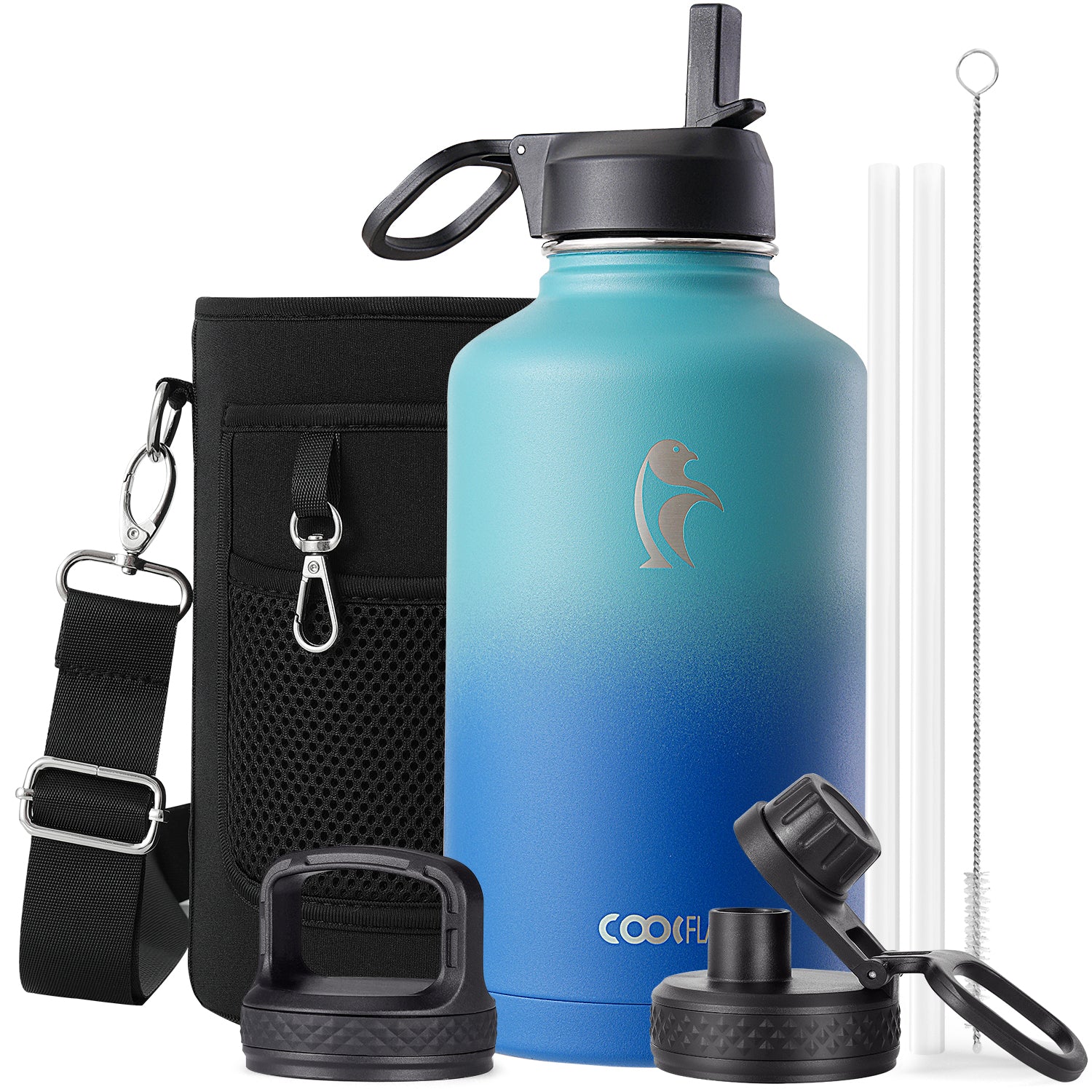 Classic 64 oz Water Bottle with Straw