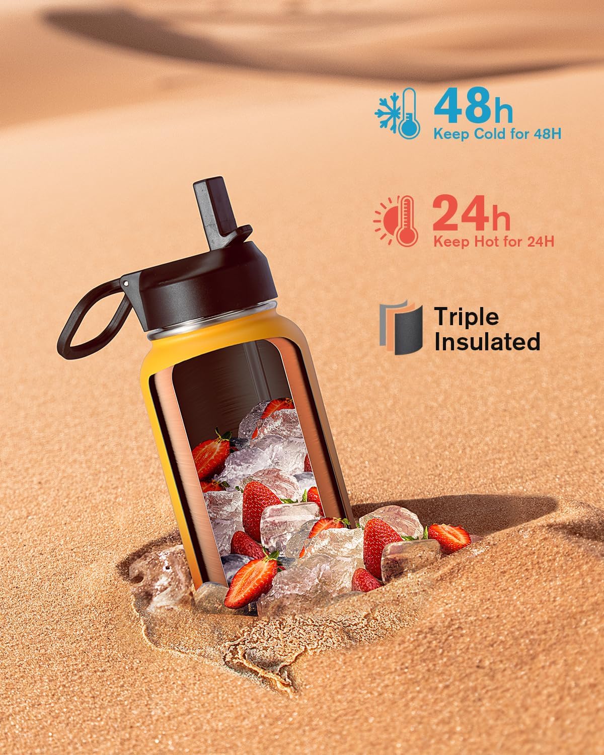 Coolflask 40 oz Water Bottle
