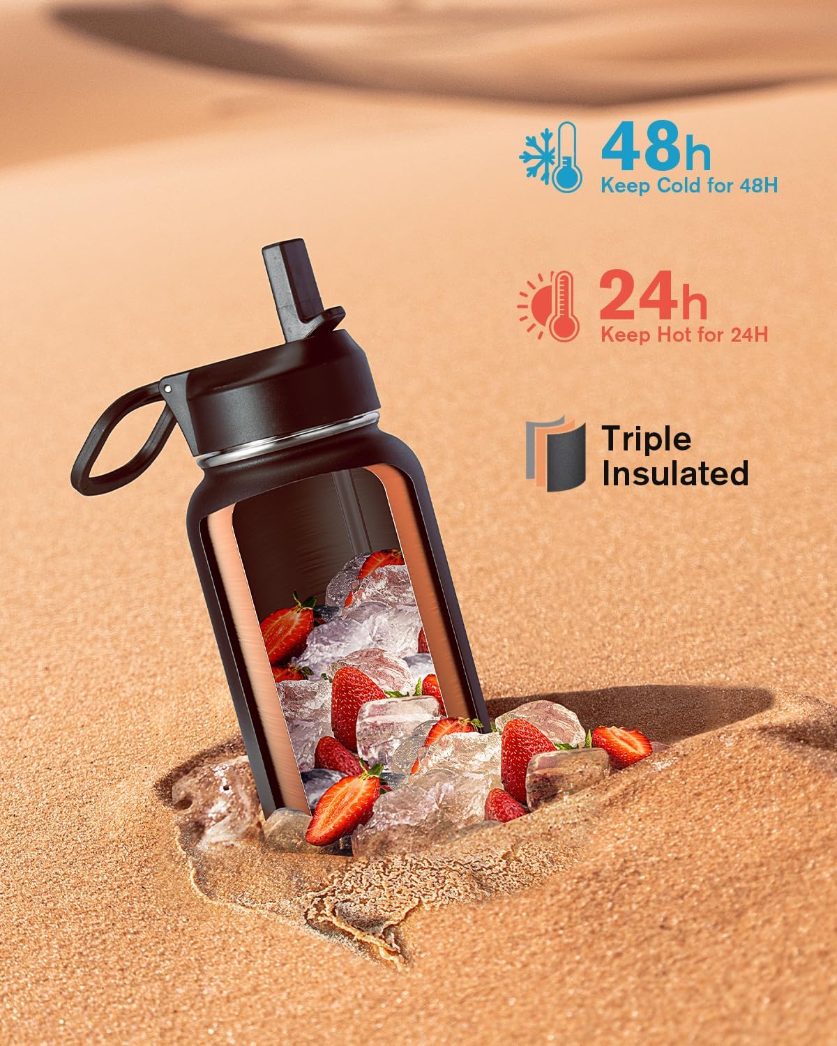 Coolflask 40 oz Water Bottle