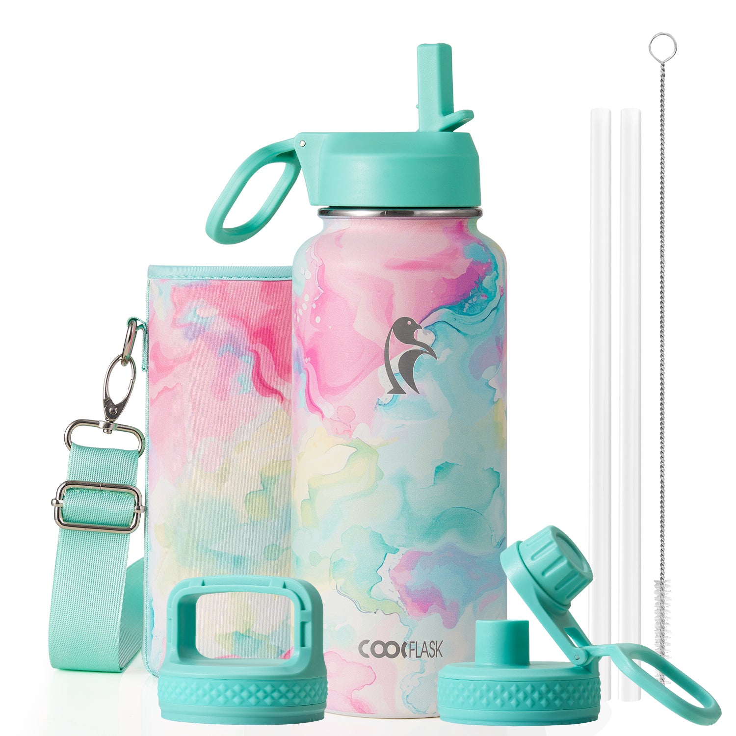 Classic 32 oz Water Bottle with Straw