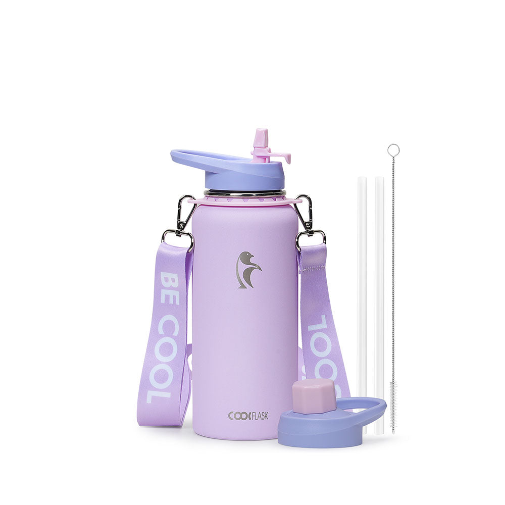 32 oz Compact Water Bottle With Strap