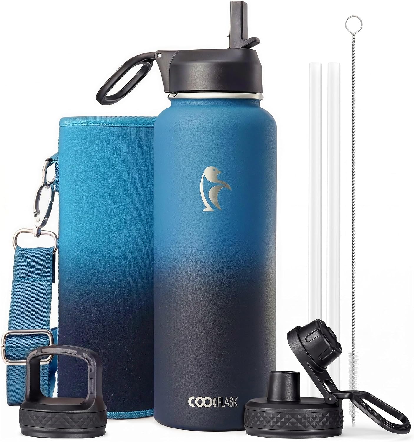 Classic 40 oz Water Bottle with Straw