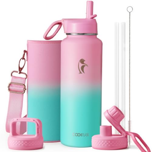 Classic 40 oz Water Bottle with Straw