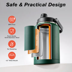Insulated Gallon Jug with Spout Lid