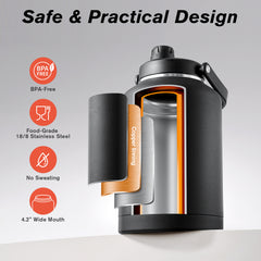 Insulated 192oz/1.5 Gallon Jug with Spout Lid