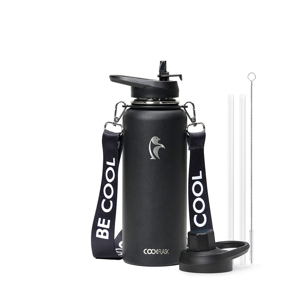 40 oz Compact Water Bottle With Strap