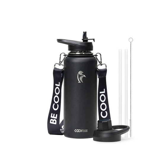 40 oz Compact Water Bottle With Strap 1000