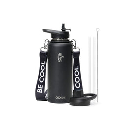 40 oz Compact Water Bottle With Strap