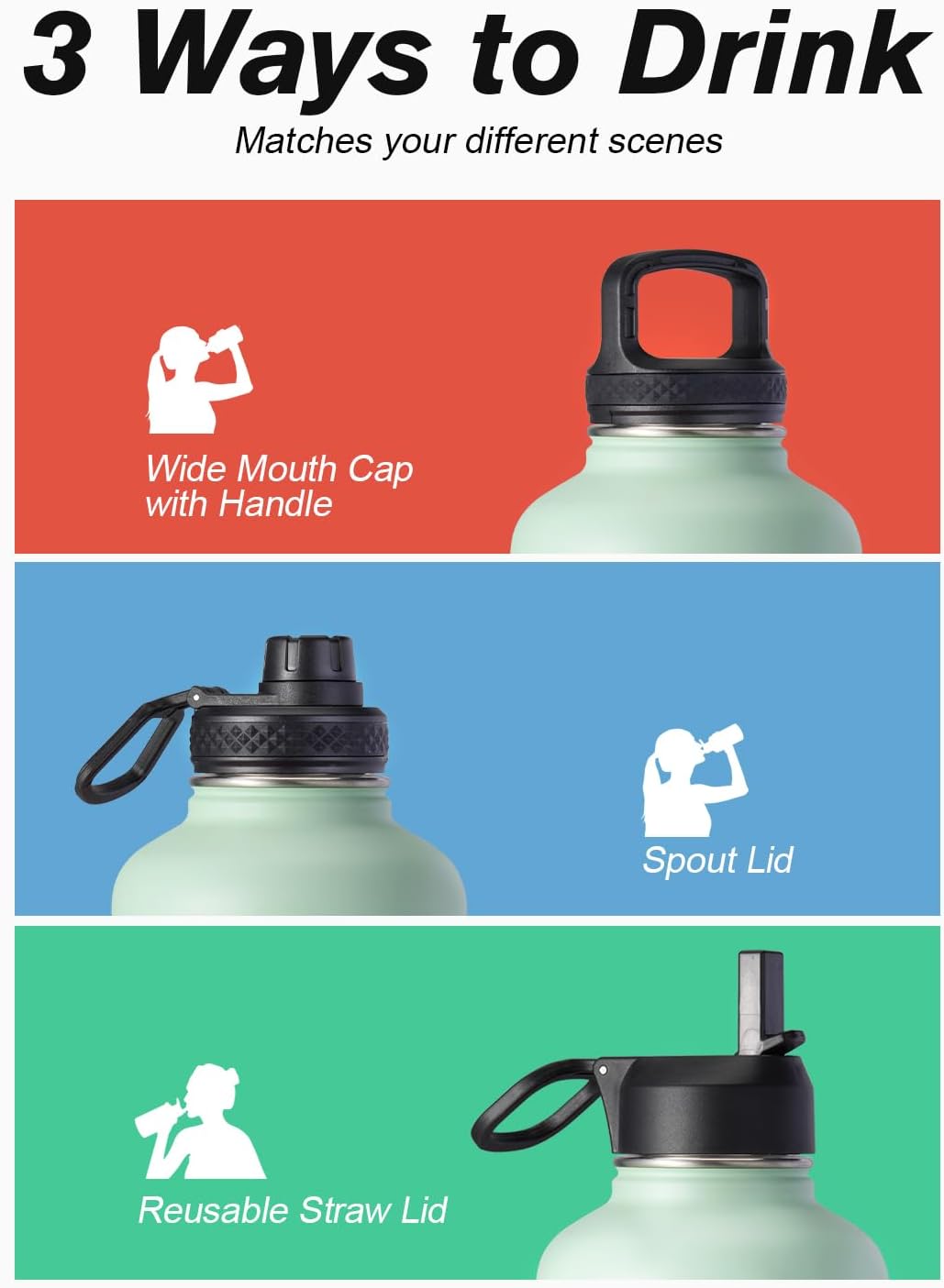 Coolflask 64 oz Water Bottle