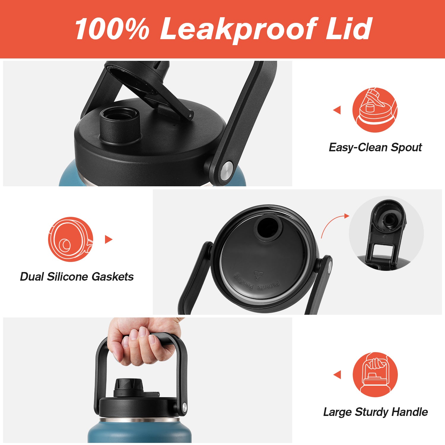 Insulated 256oz/2 Gallon Jug with Spout Lid