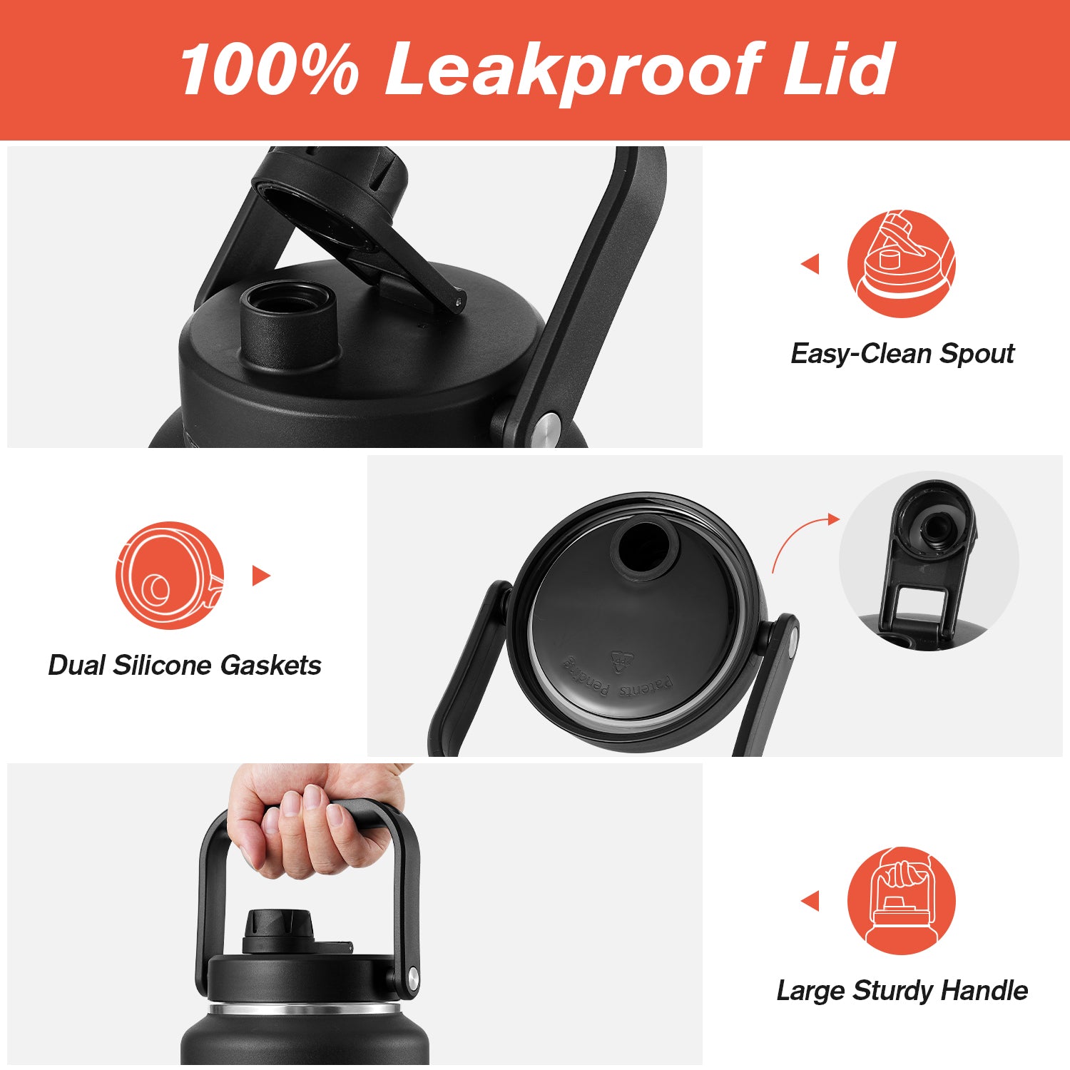 Insulated 192oz/1.5 Gallon Jug with Spout Lid