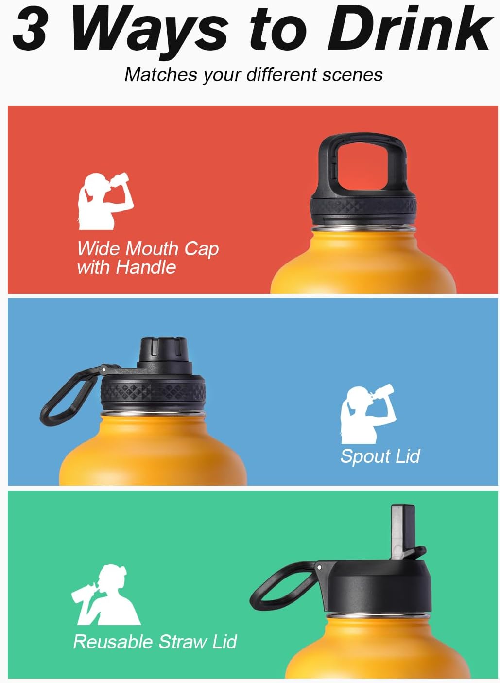 Coolflask 64 oz Water Bottle