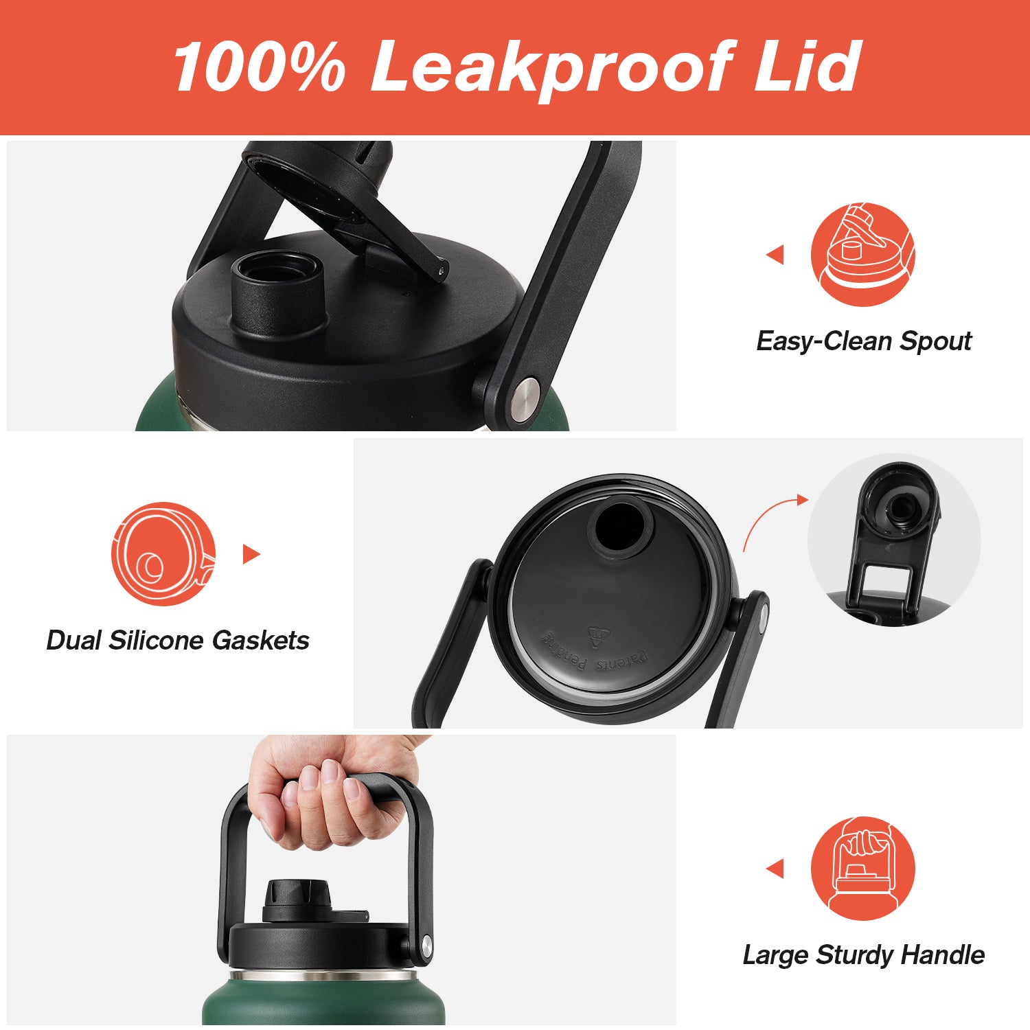 Insulated Gallon Jug with Spout Lid