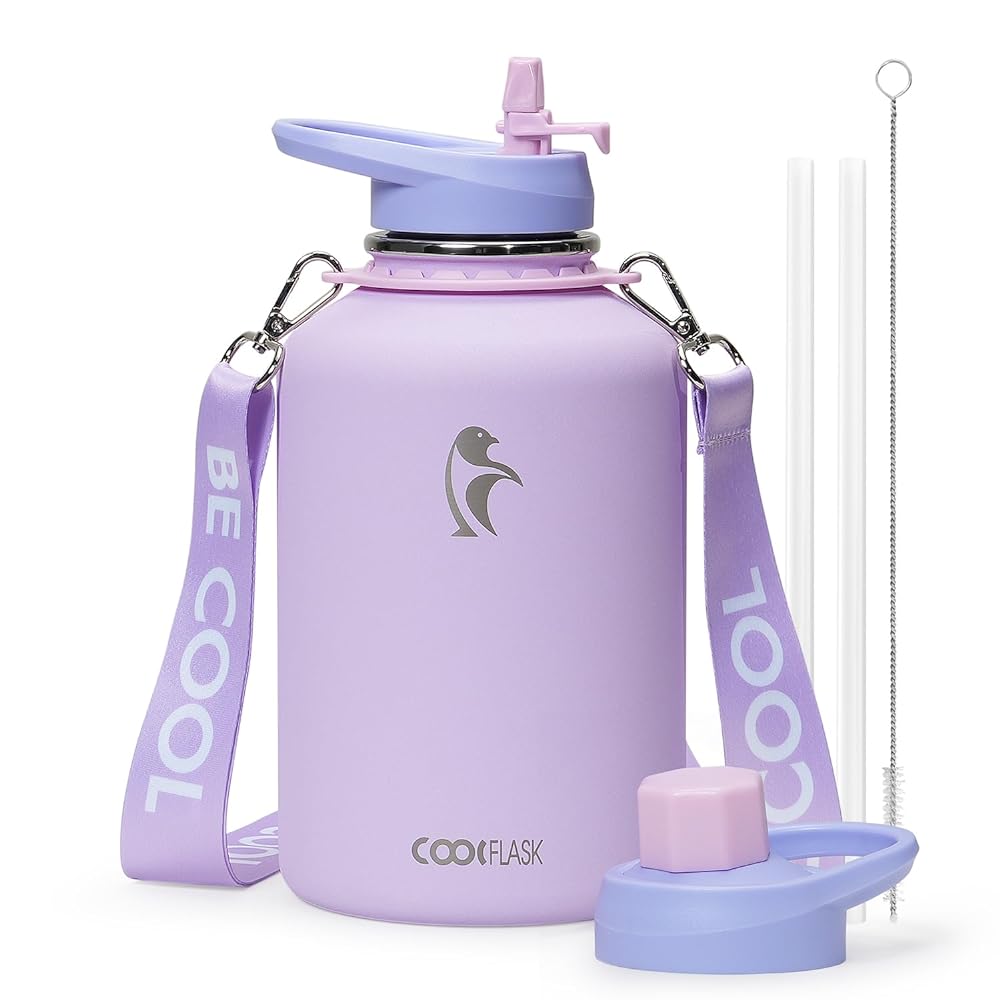 64 oz Compact Water Bottle With Strap