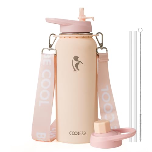 40 oz Compact Water Bottle With Strap