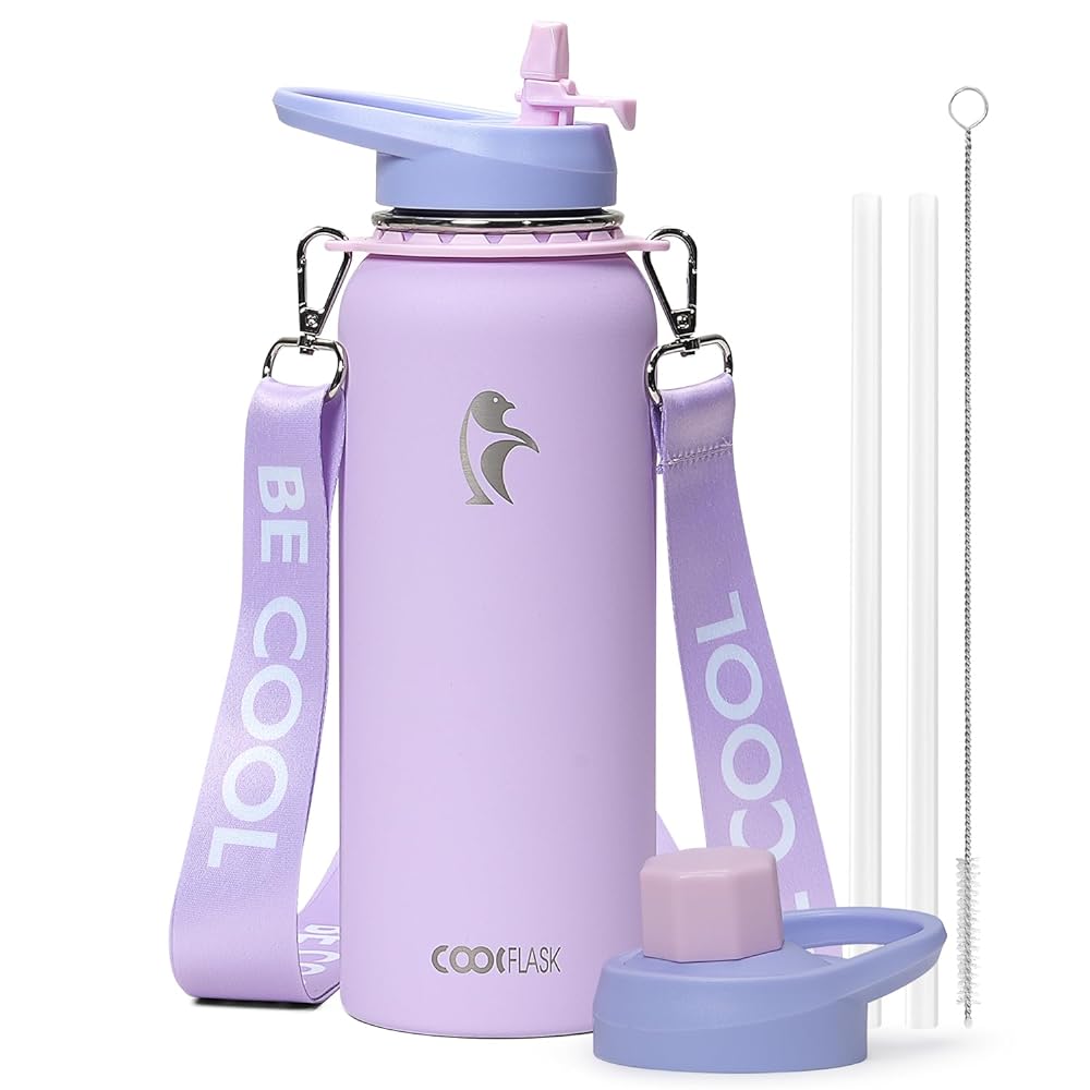 40 oz Compact Water Bottle With Strap