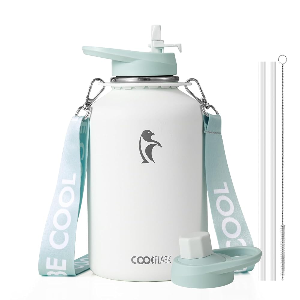 64 oz Compact Water Bottle With Strap