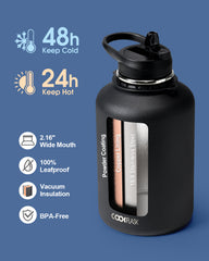 best half gallon insulated water bottle